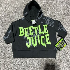 Beetlejuice Sweatshirt Hoodie NWT Size 12 Months Toddler